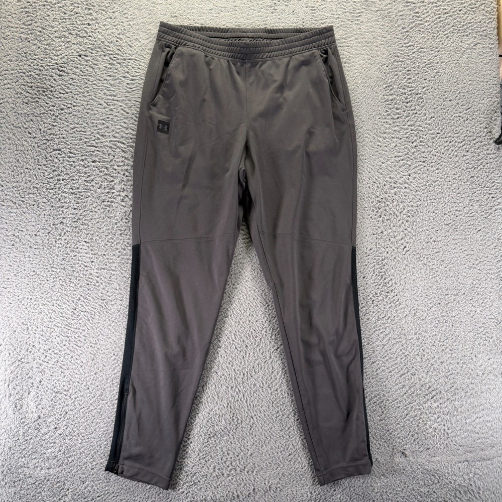 Under Armour Pant Mens 2XL Gray Track Tapered Jogging Sports Running Workout